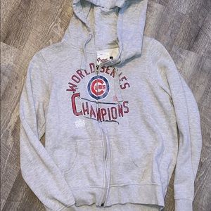 Grey Cubs zip up hoodie.